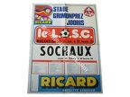 Affiche foot ancienne LILLE LOSC SOCHAUX FCSM 1975/1976