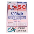 Affiche foot ancienne LILLE LOSC SOCHAUX FCSM 1988/1989
