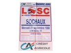 Affiche foot ancienne LILLE LOSC SOCHAUX FCSM 1988/1989