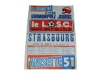 Affiche foot LILLE LOSC STRASBOURG RCS 1978/1979