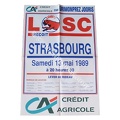 Affiche foot ancienne LILLE LOSC RCS STRASBOURG 1988/1989
