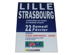 Affiche foot vintage LILLE LOSC RCS STRASBOURG 1996/1997