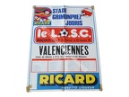 Affiche foot vintage LILLE LOSC VALENCIENNES USVA VAFC 1976/1977