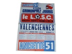 Affiche foot LILLE LOSC VALENCIENNES VAFC USVA 1978/1979