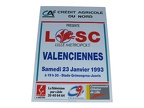 Affiche foot vintage LILLE LOSC VAFC USVA VALENCIENNES 1992/1993