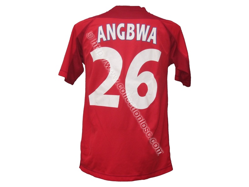 Maillot du LOSC porté par Benoit ANGBWA en Coupe UEFA lors de la Saison 2004-2005 angbwa-uefa-0405-dos.jpg