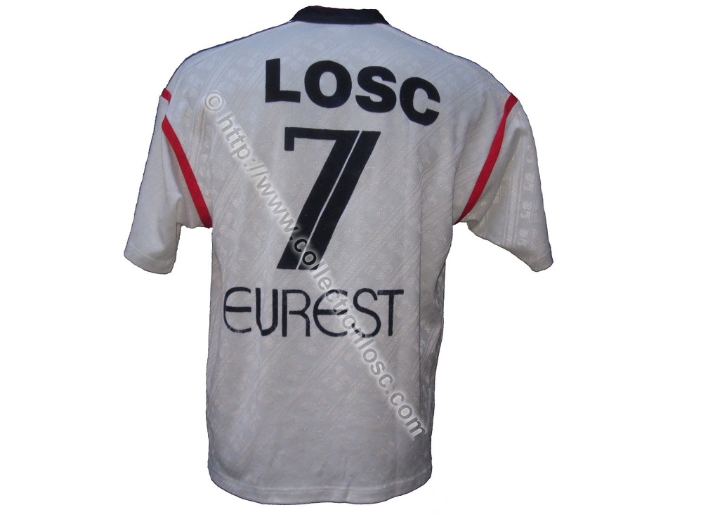 Maillot Porté Duarig - Coupe De France 1990-1991 Martigues Vs Châteauroux - N°2 Rouge