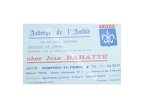 Carton foot auberge LILLE LOSC Jean BARATTE