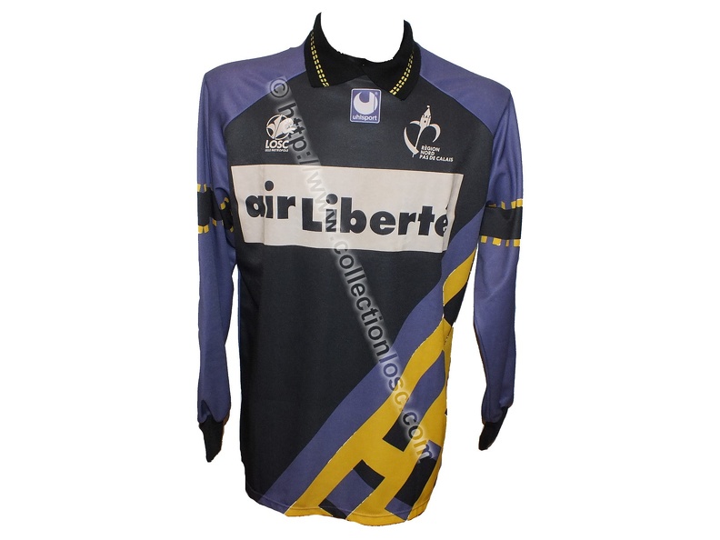 Maillot du LOSC porté par Jean-Marie AUBRY en D1 saison 1995/1996