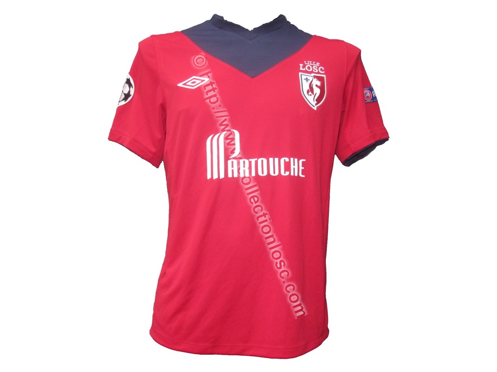 Maillot du LOSC porté par Florent BALMONT en Champions League édition 2012/2013