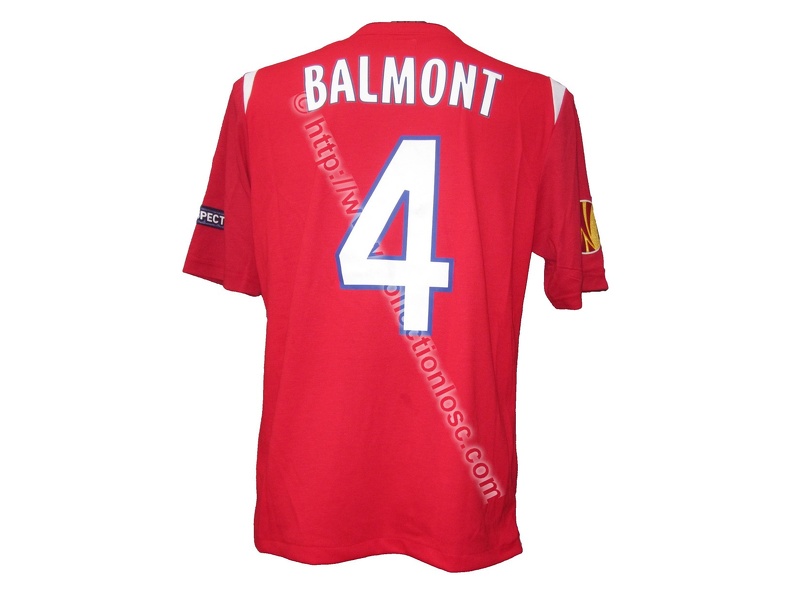 Maillot du LOSC porté par Florent BALMONT en Europa League édition 2010/2011