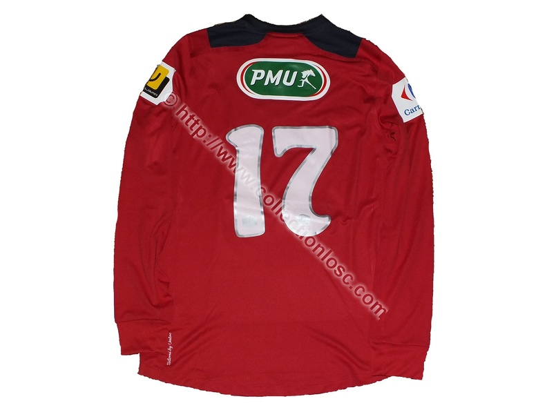 Maillot du LOSC porté par Florent BALMONT en Coupe de France lors de la Saison 2012-2013 balmont_cdf_nimes_1213_dos.jpg