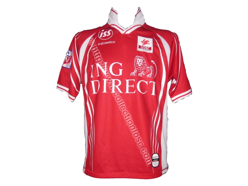 Maillot du LOSC porté par Salaheddine BASSIR en D1 saison 2001/2002