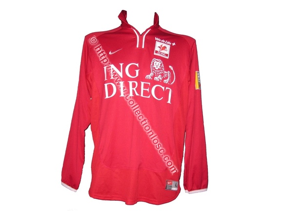 Maillot du LOSC porté par Mikkel BECK en D1 saison 2000/2001