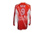Maillot porté foot LILLE LOSC BECK 2002/2003