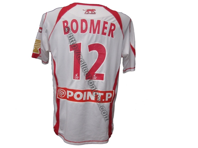 Maillot du LOSC porté par Mathieu BODMER en Coupe de la Ligue édition 2006/2007