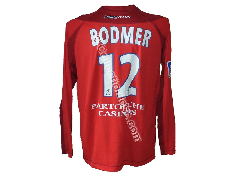 Maillot du LOSC porté par Mathieu BODMER en championnat saison 2004/2005