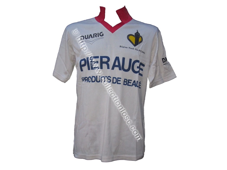 Maillot du LOSC porté par Roger BOLI en D1 saison 1988/1989