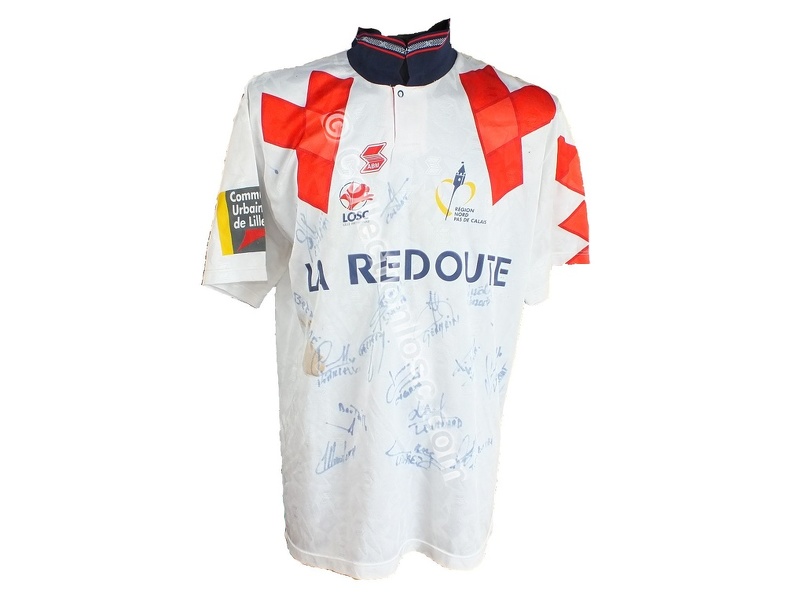 Maillot du LOSC porté par Djezon BOUTOILLE en D1 saison 1994/1995