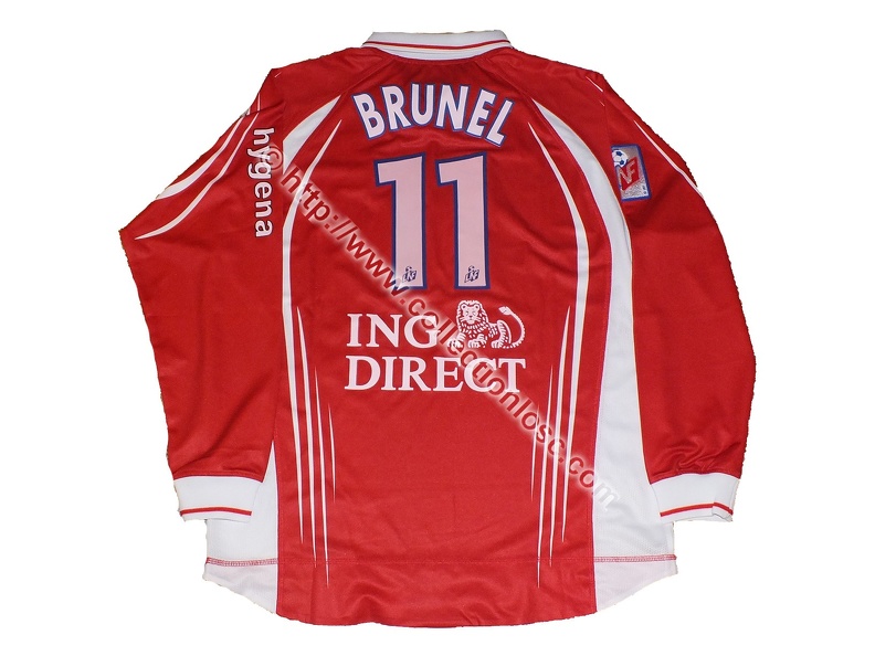 Maillot du LOSC porté par Philippe BRUNEL en D1 saison 2001/2002