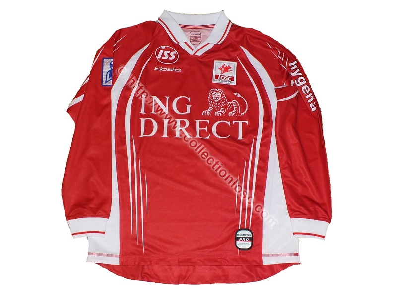 Maillot du LOSC porté par Philippe BRUNEL en D1 saison 2001/2002