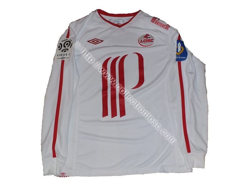 Maillot du LOSC porté par Yohan CABAYE en L1 saison 2010/2011