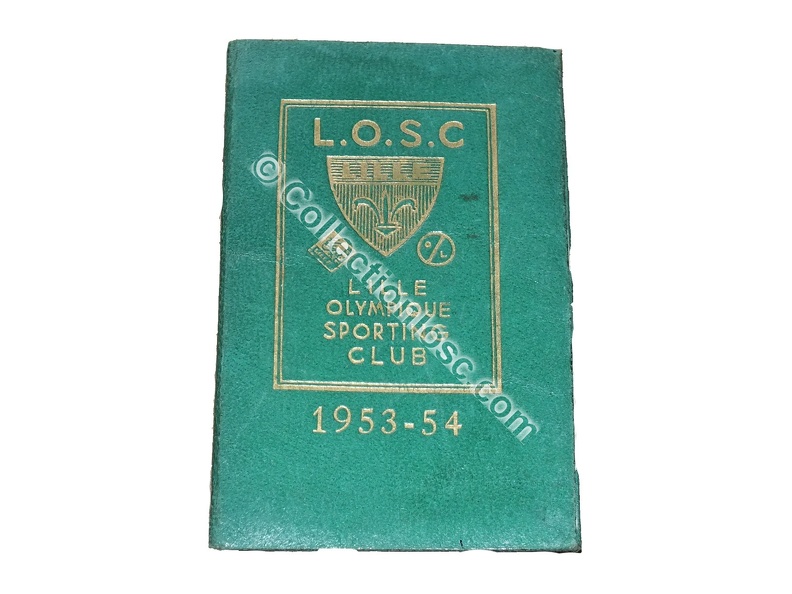 Carnet abonné foot LILLE LOSC 1953/1954