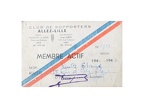 Carte abonné foot LILLE LOSC supporters 1946/1947