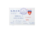 Carte abonné foot LILLE LOSC supporters 1973/1974