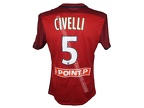 Maillot du LOSC porté par Renato CIVELLI en Coupe de la Ligue édition 2015/2016