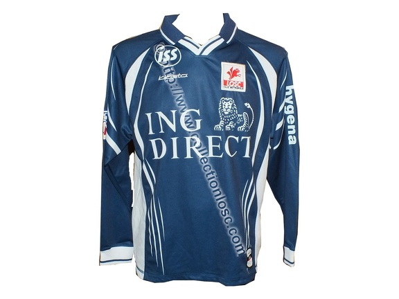 Maillot du LOSC porté par Patrick COLLOT en D1 saison 2001/2002