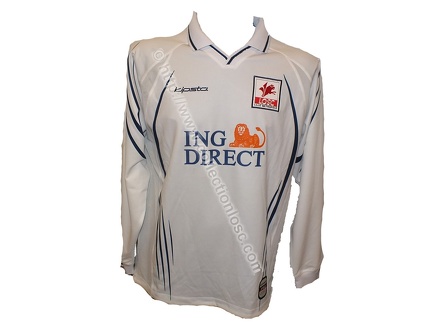 Maillot du LOSC porté par Patrick COLLOT en Coupe UEFA édition 2001/2002