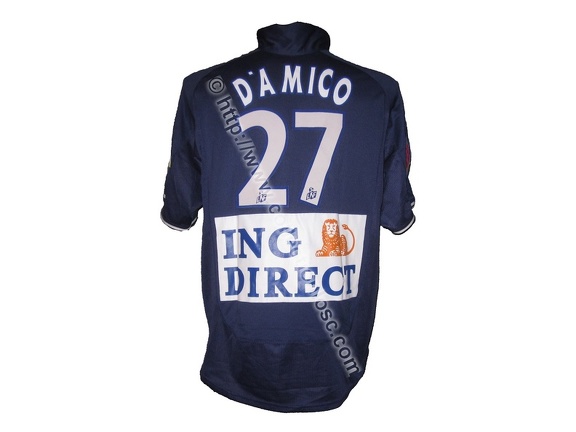 Maillot du LOSC porté par Fernando DAMICO en D1 saison 2000/2001