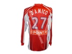 Maillot porté foot LILLE LOSC D'AMICO coupe de la Ligue 2002/2003