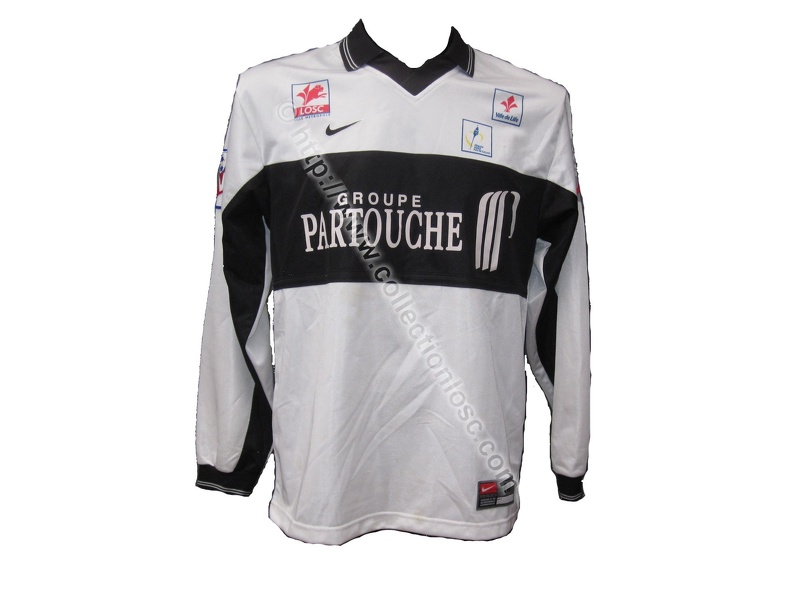 Maillot du LOSC porté par Geoffrey DERNIS en D2 saison 1999/2000