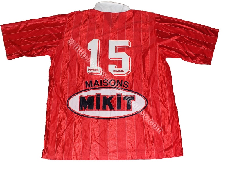 Maillot du LOSC porté par Alain DOARÉ en D1 saison 1989/1990