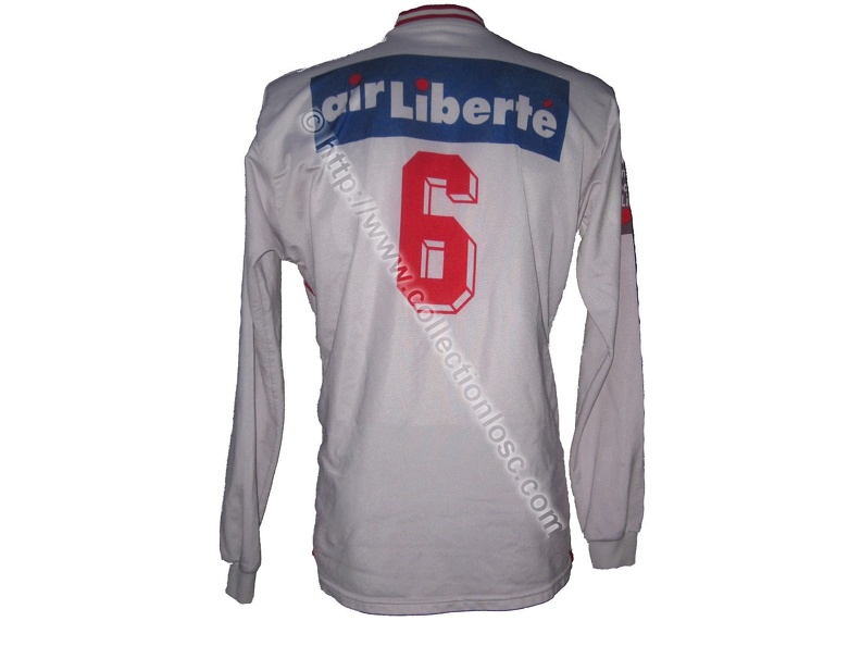 Maillot du LOSC porté par Arnaud DUNCKER en D1 saison 1995/1996