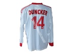 Maillot porté foot LILLE LOSC DUNCKER coupe de la Ligue 1997/1998