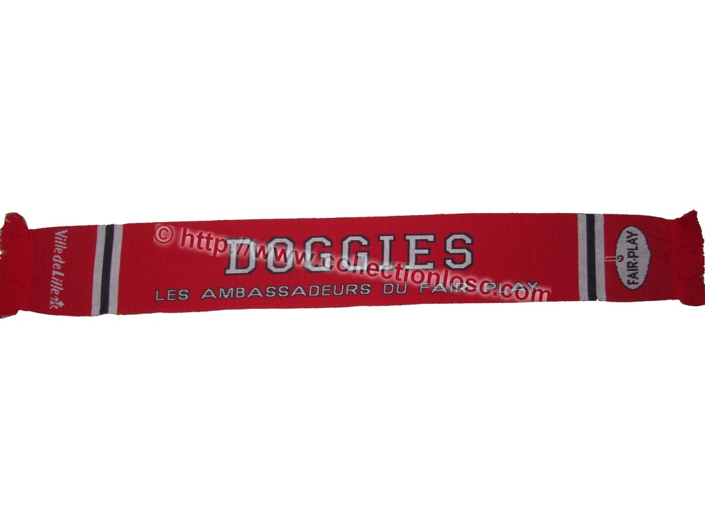 Écharpe Supporter LOSC - Allez Les Dogues Lille - Football Français