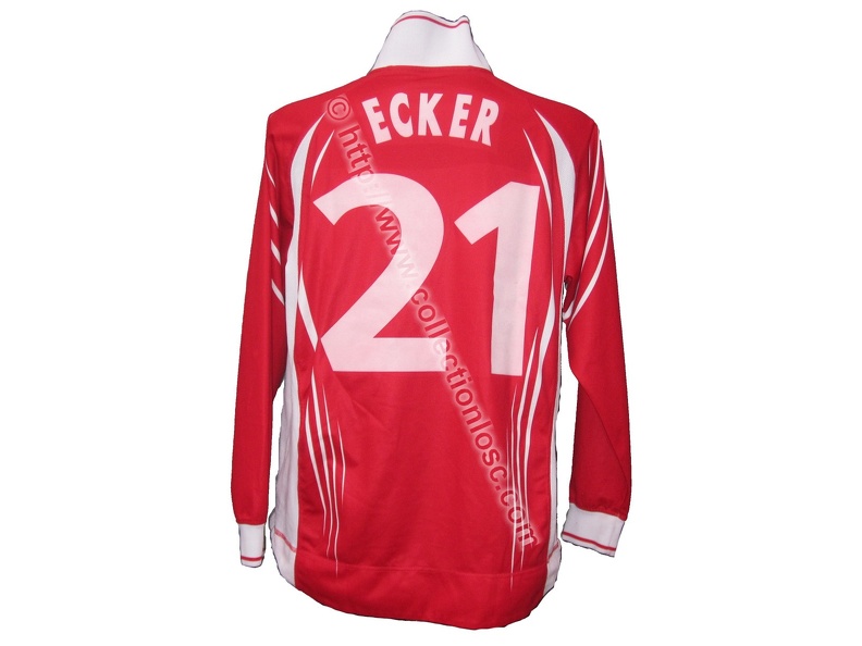 Maillot du LOSC porté par Johnny ECKER en Coupe UEFA édition 2001/2002