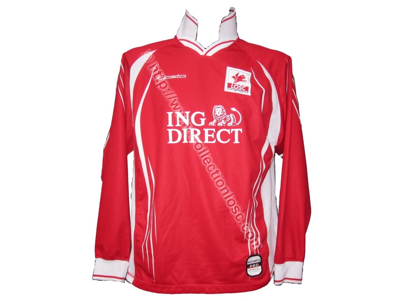 Maillot du LOSC porté par Johnny ECKER en Coupe UEFA édition 2001/2002