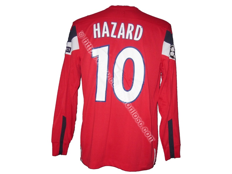 Maillot du LOSC porté par Eden HAZARD en Ligue des Champions lors de la Saison 2011-2012 hazard-cl-1112-dos.jpg