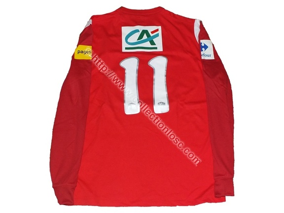 Maillot du LOSC porté par Eden HAZARD en Coupe de France édition 2010/2011