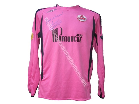 Maillot du LOSC porté par Mickaël LANDREAU en Europa League édition 2010/2011