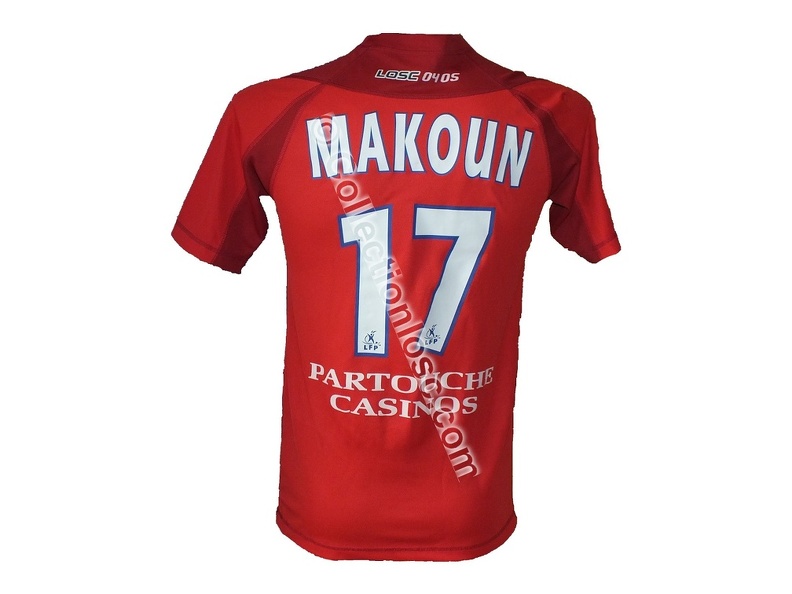 Maillot du LOSC porté par Jean II MAKOUN en championnat saison 2004/2005