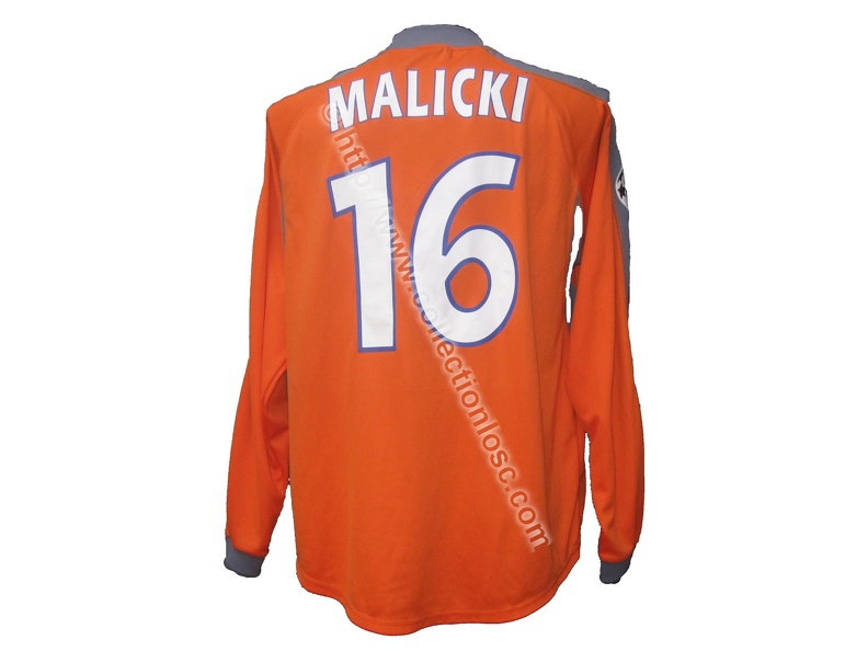 Maillot du LOSC porté par Grégory MALICKI en Ligue des Champions lors de la Saison 2005-2006 malicki-ldc-0506-dos.jpg