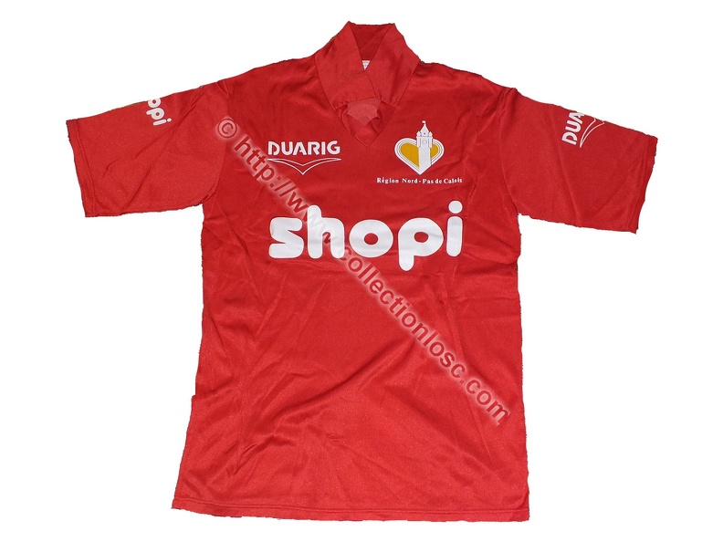 Maillot du LOSC porté par Abédi PELÉ en D1 saison 1988/1989