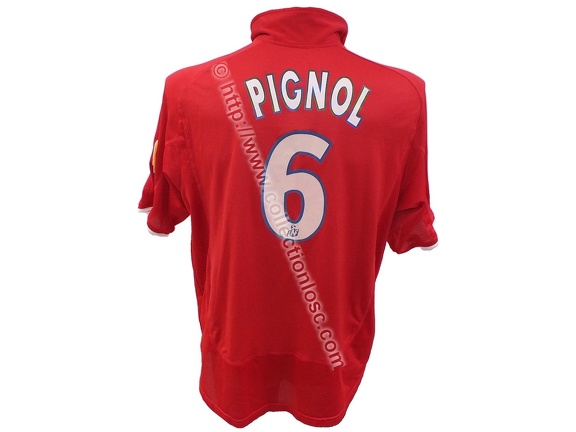 Maillot du LOSC porté par Christophe PIGNOL en D1 saison 2000/2001