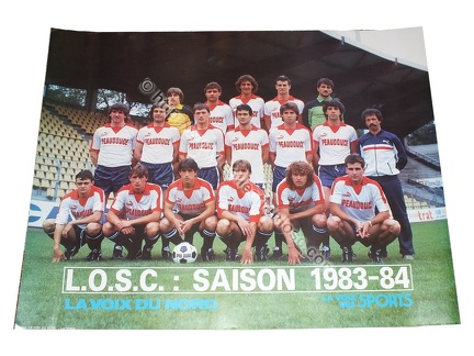 Poster foot LOSC 1983/1984