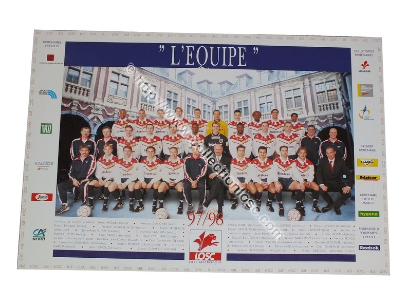 Poster foot LOSC 1997/1998